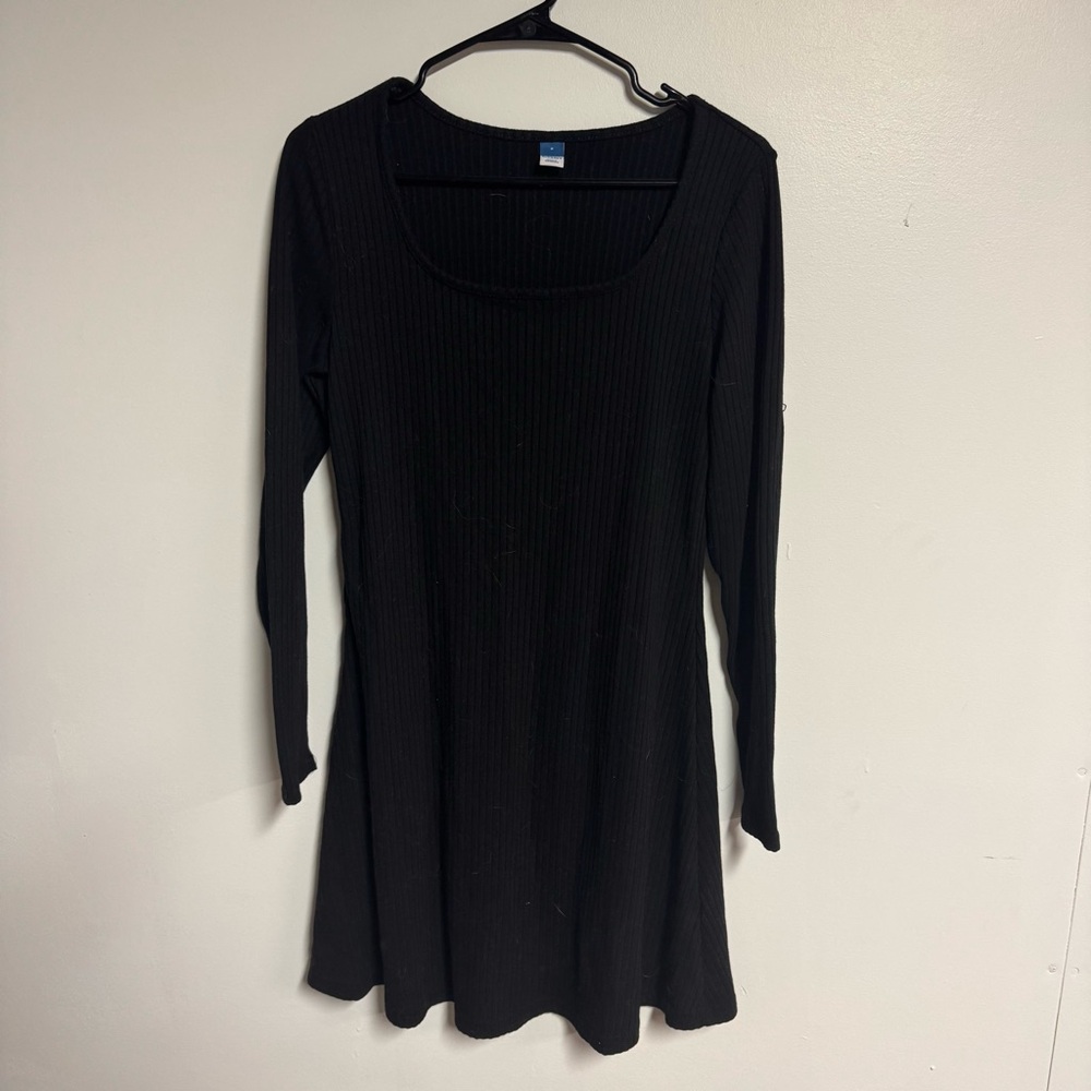 Old Navy Black Long Sleeve Dress
